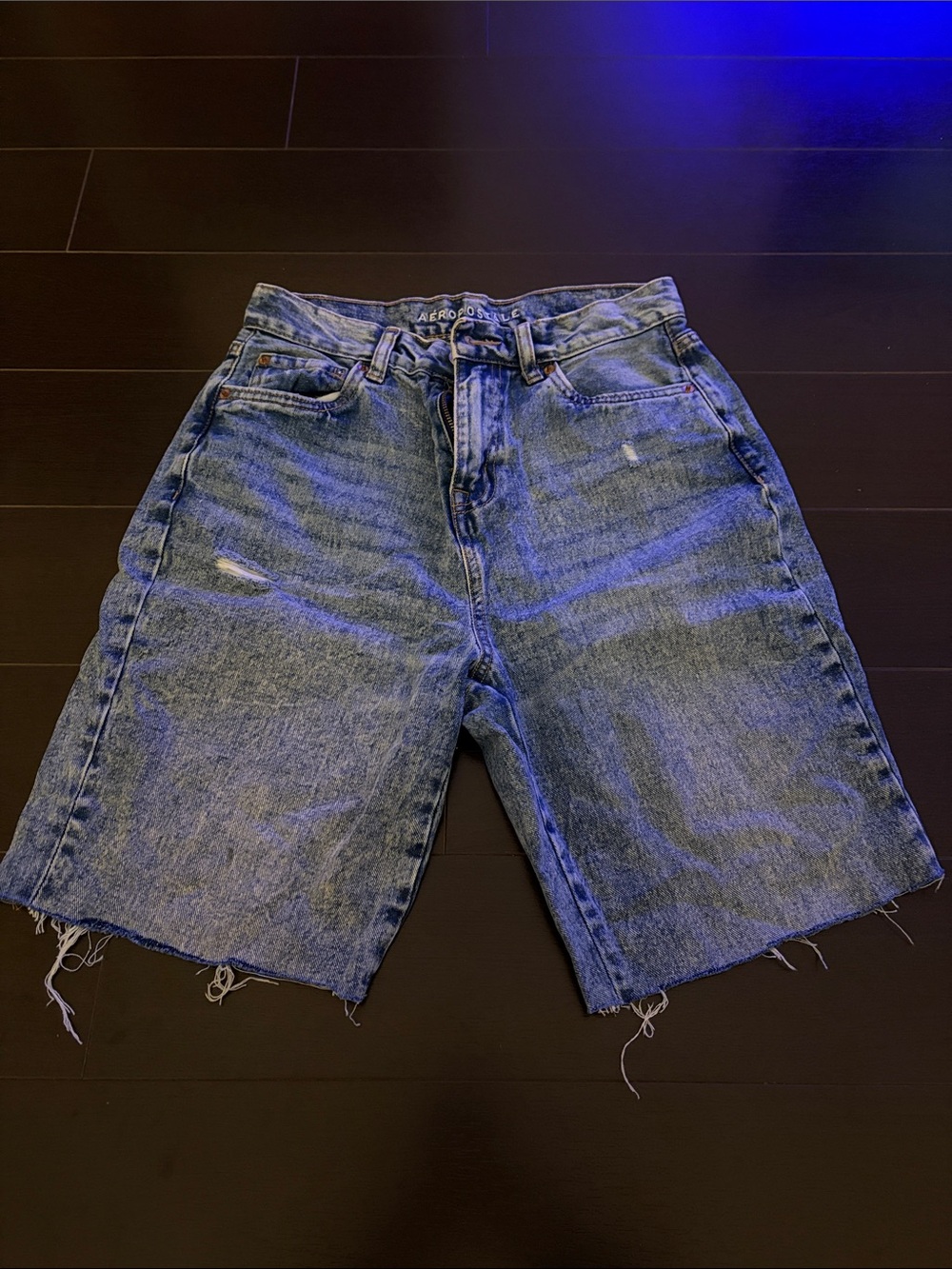 Aeropostale Women's Light Blue Jorts